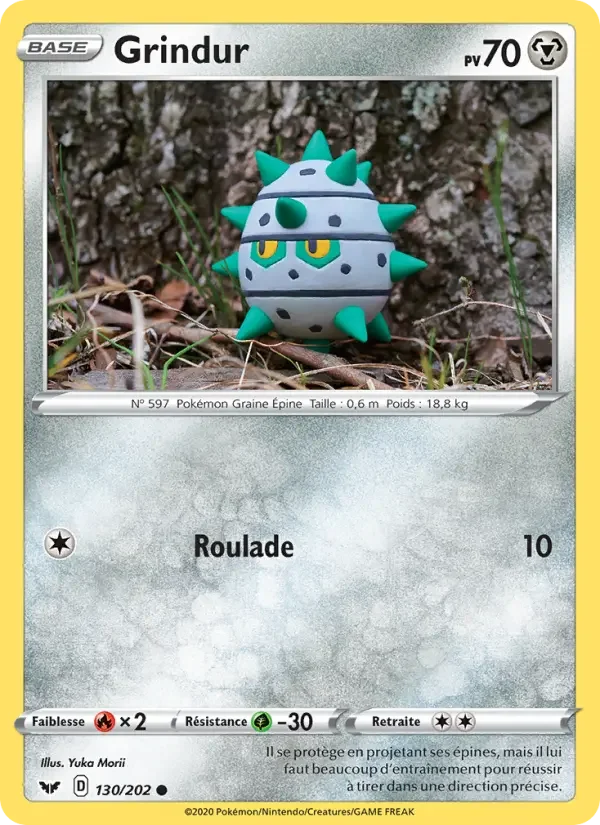 Carte Pokémon Grindur — Épée et Bouclier