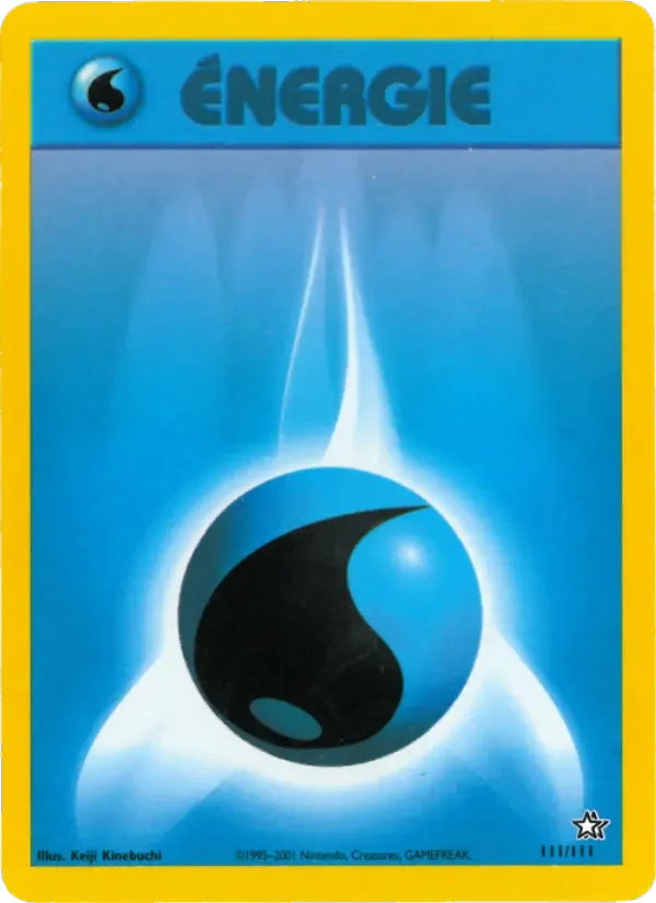Carte Pokémon Énergie Eau — Neo Genesis