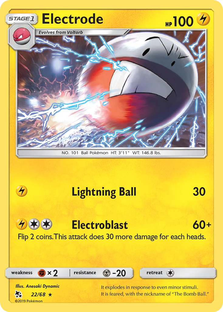 Carte Pokémon Électrode — Destinées Occultes