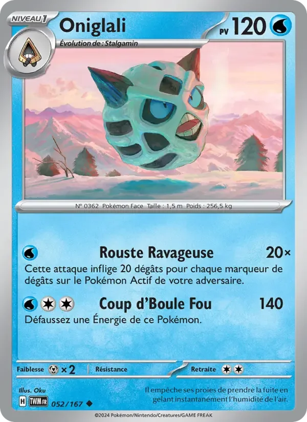 Carte Pokémon Oniglali — Mascarade Crépusculaire
