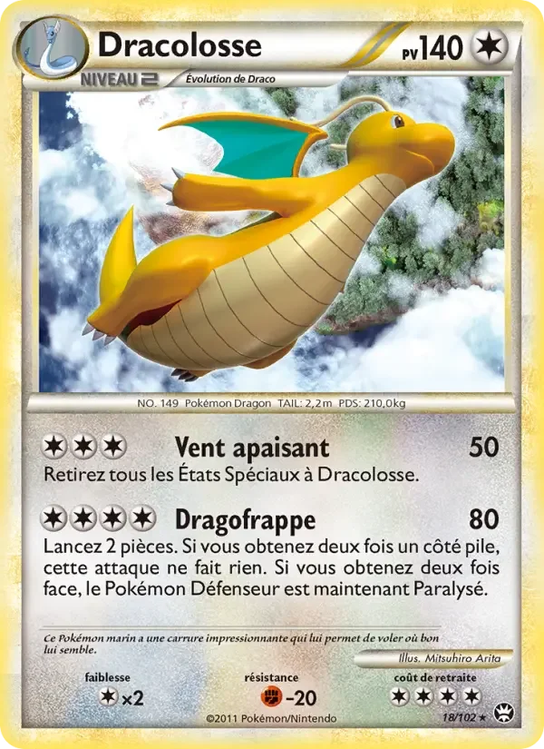 Carte Pokémon Dracolosse — Triomphe
