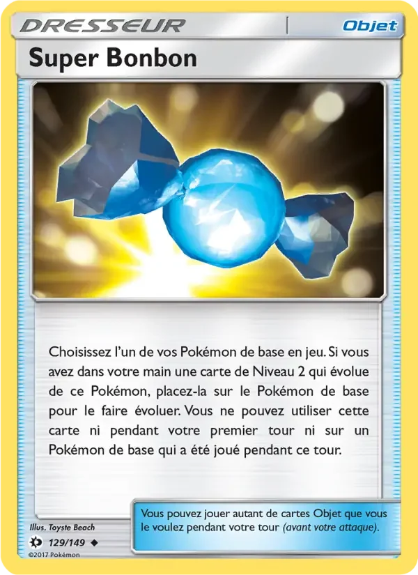 Carte Pokémon Super Bonbon — Soleil et Lune