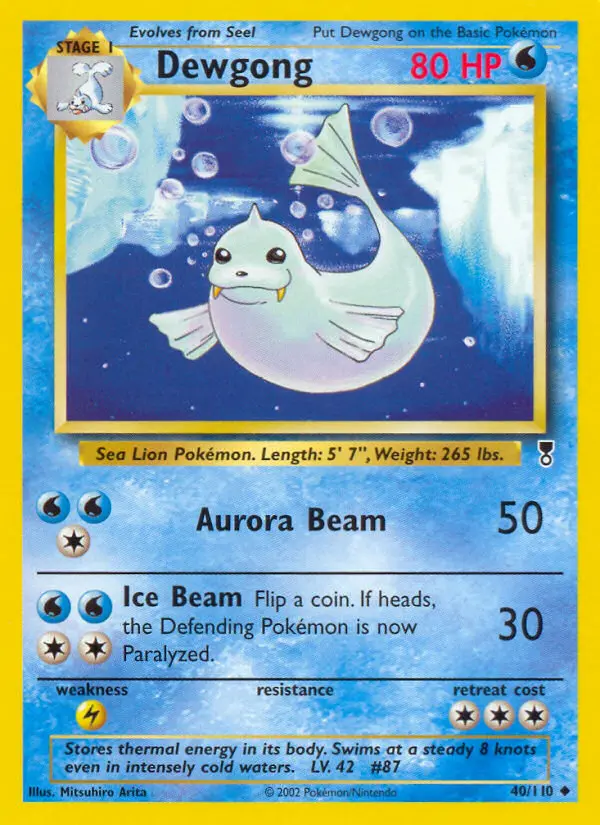 Carte Pokémon Lamantine — Legendary Collection