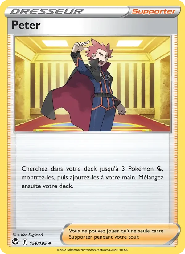 Carte Pokémon Peter — Tempête Argentée