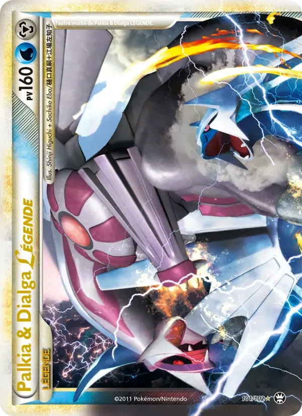 Carte Palkia & Dialga LÉGENDE