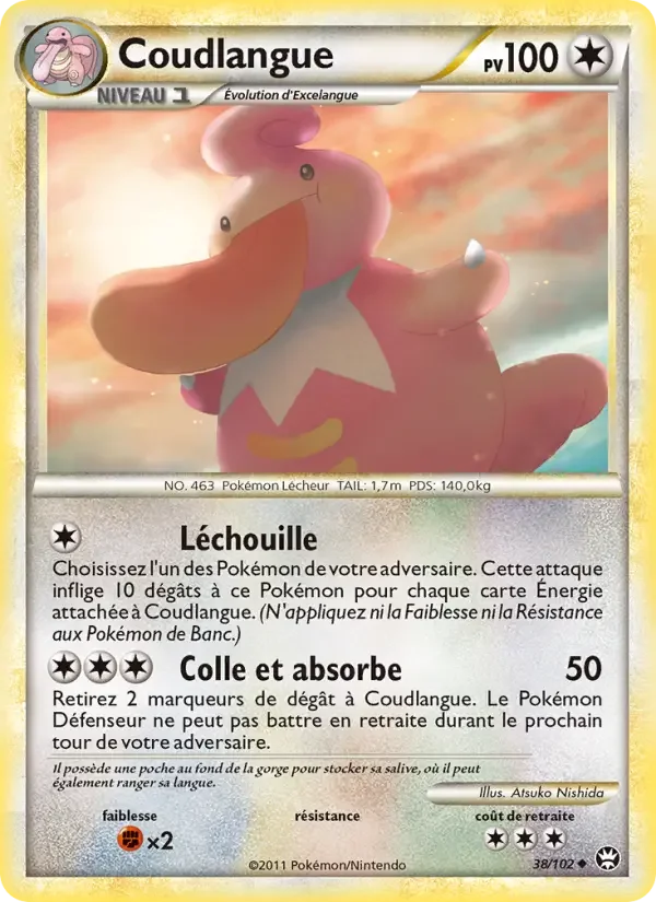 Carte Pokémon Coudlangue — Triomphe