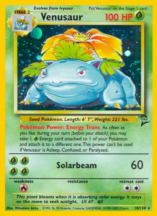 Carte Pokémon Florizarre — Base Set 2