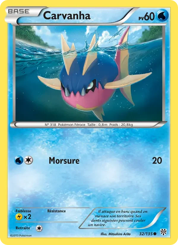 Carte Pokémon Carvanha — Tempête Plasma