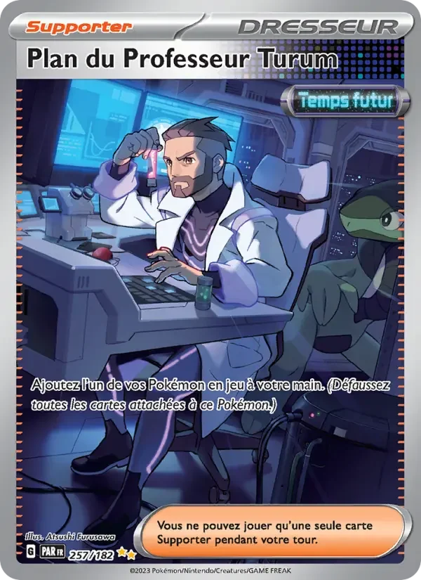Carte Pokémon Plan du Professeur Turum — Faille Paradoxe