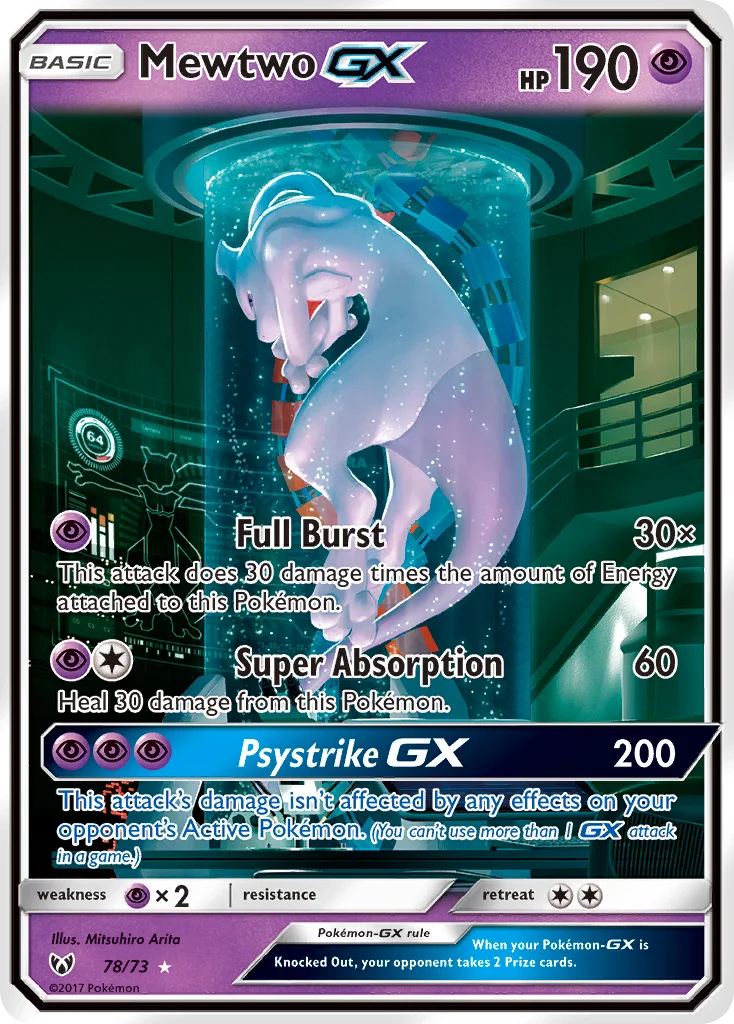 Carte Mewtwo GX