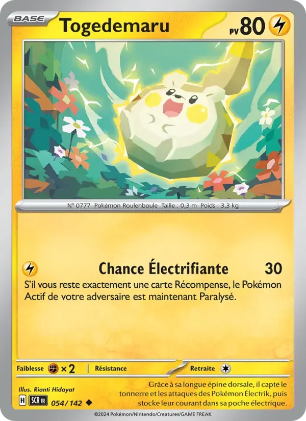 Carte Pokémon Togedemaru — Couronne Stellaire