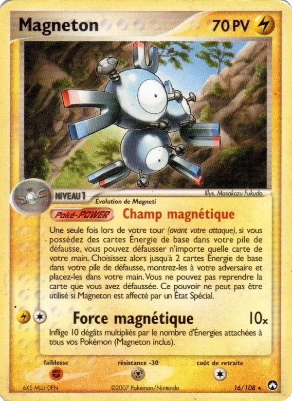 Carte Pokémon Magneton — Gardiens du Pouvoir