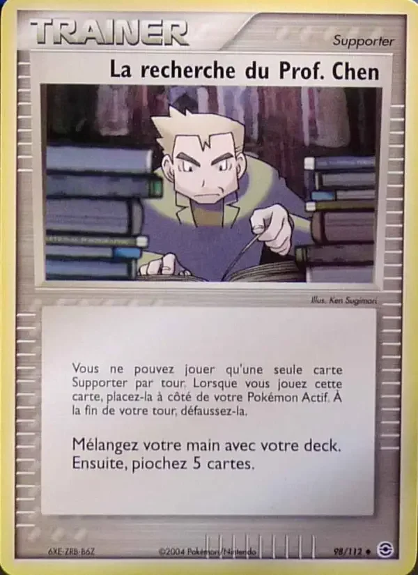 Carte La recherche du Prof. Chen