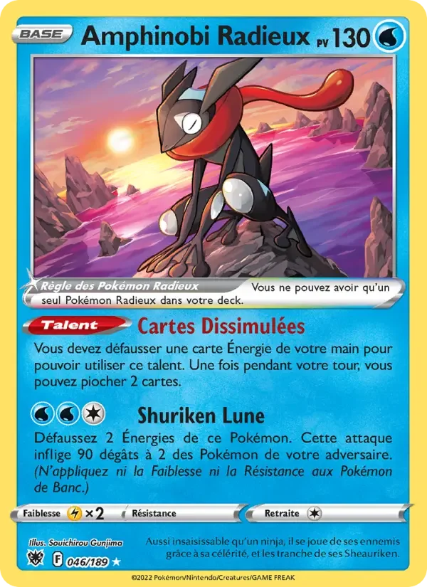 Carte Pokémon Amphinobi Radieux — Astres Radieux