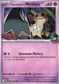Carte Mimiqui de la Team Rocket