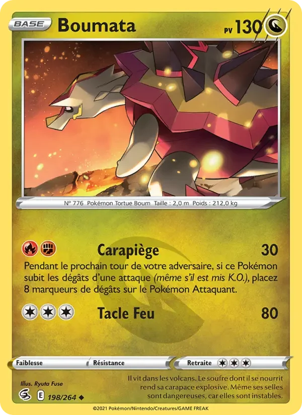 Carte Pokémon Boumata — Poing de Fusion