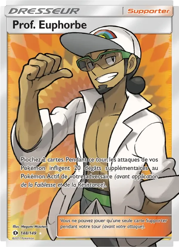 Carte Pokémon Prof. Euphorbe — Soleil et Lune