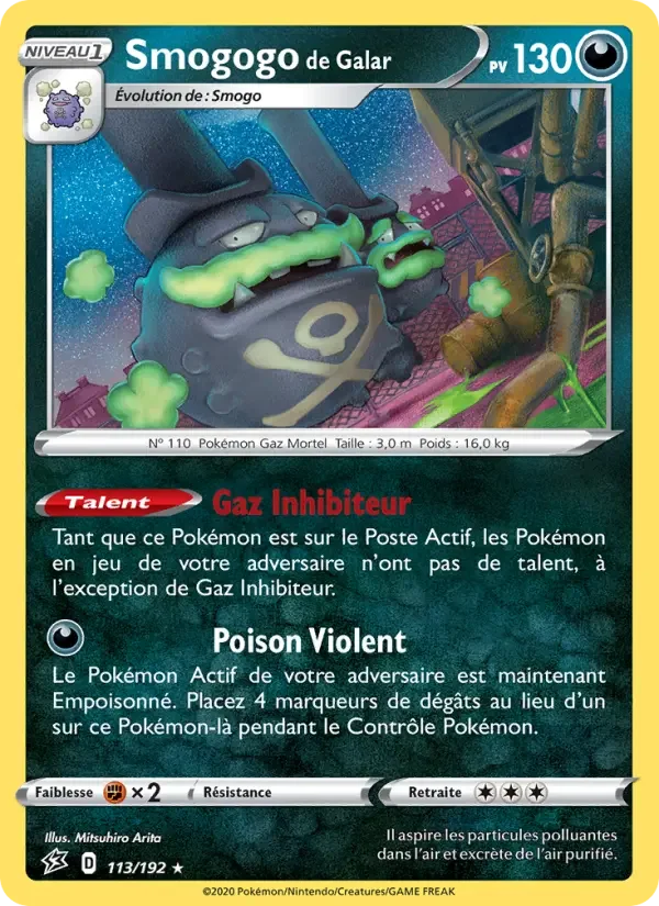 Carte Pokémon Smogogo de Galar — Clash des Rebelles