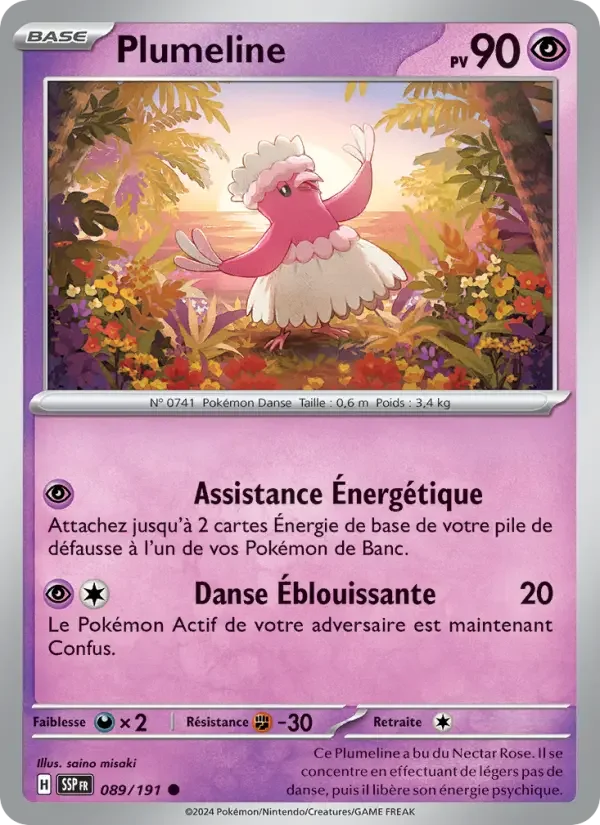 Carte Pokémon Plumeline — Étincelles Déferlantes