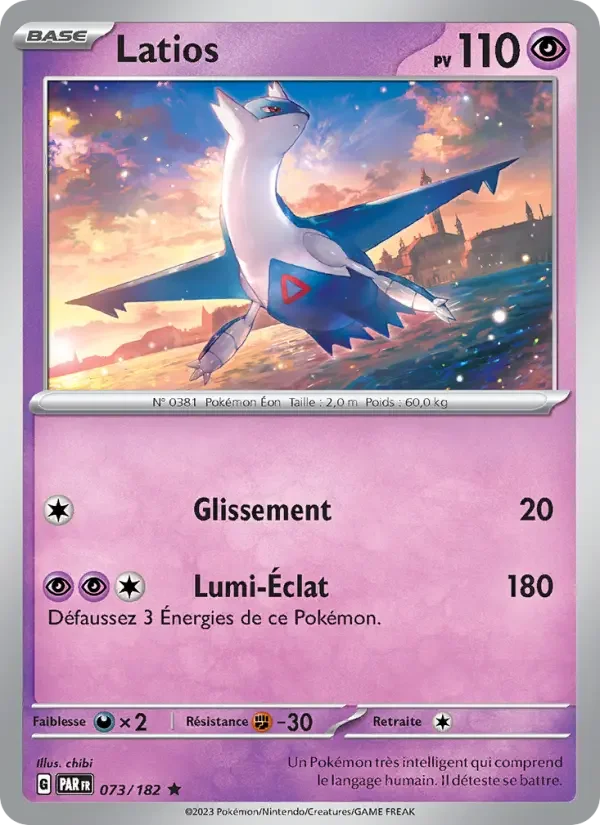 Carte Pokémon Latios — Faille Paradoxe