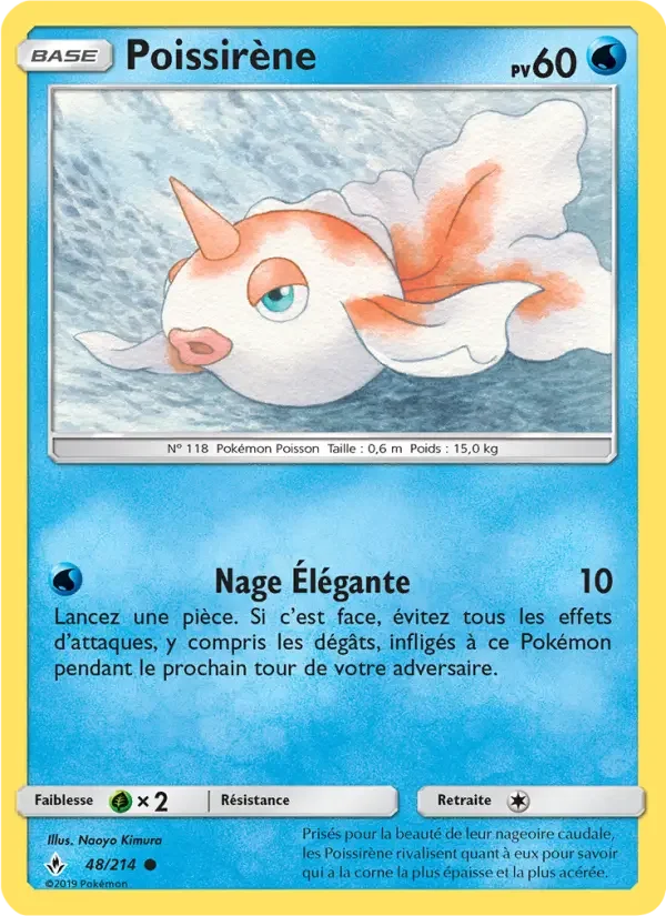 Carte Pokémon Poissirène — Alliance Infaillible