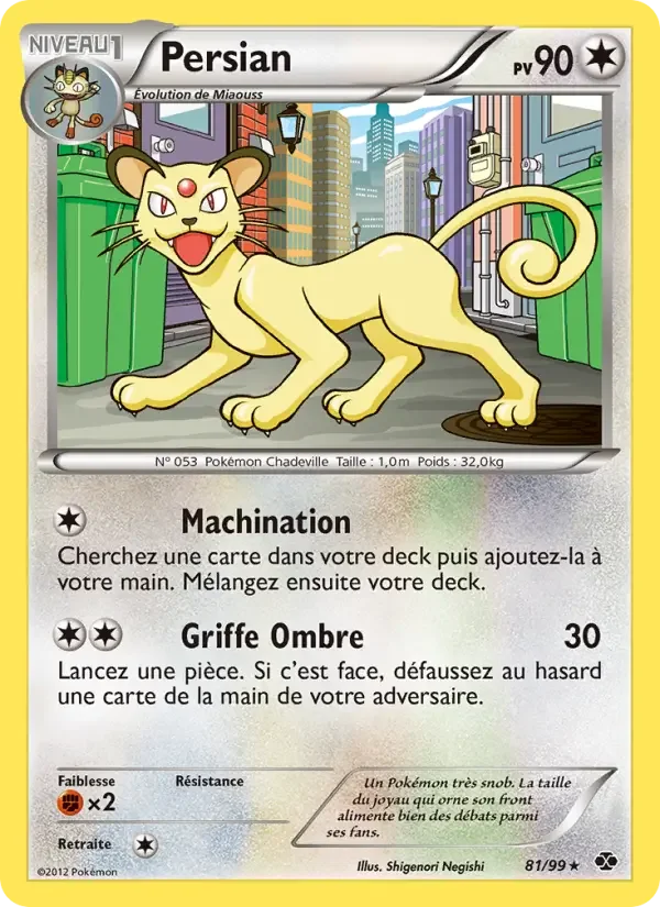 Carte Pokémon Persian — Destinées Futures