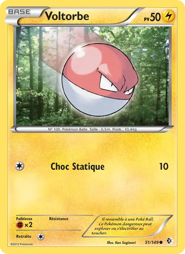 Carte Pokémon Voltorbe — Frontières Franchies