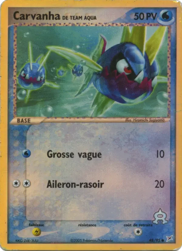Carte Pokémon Carvanha de Team Aqua — Team Magma vs Team Aqua