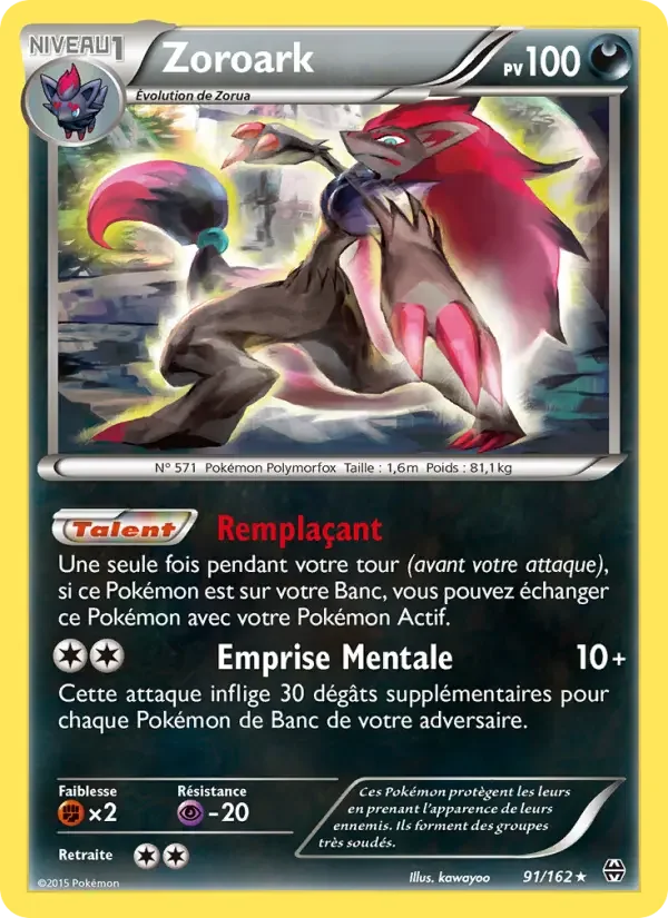 Carte Pokémon Zoroark — Impulsion TURBO