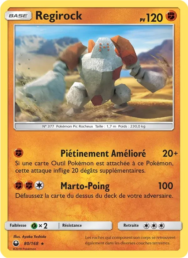 Carte Pokémon Regirock — Tempête Céleste