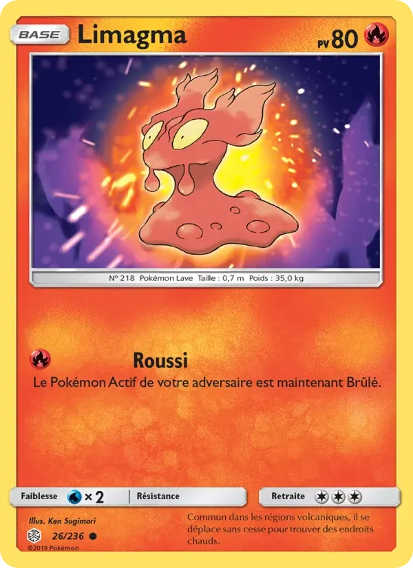 Carte Pokémon Limagma — Éclipse Cosmique
