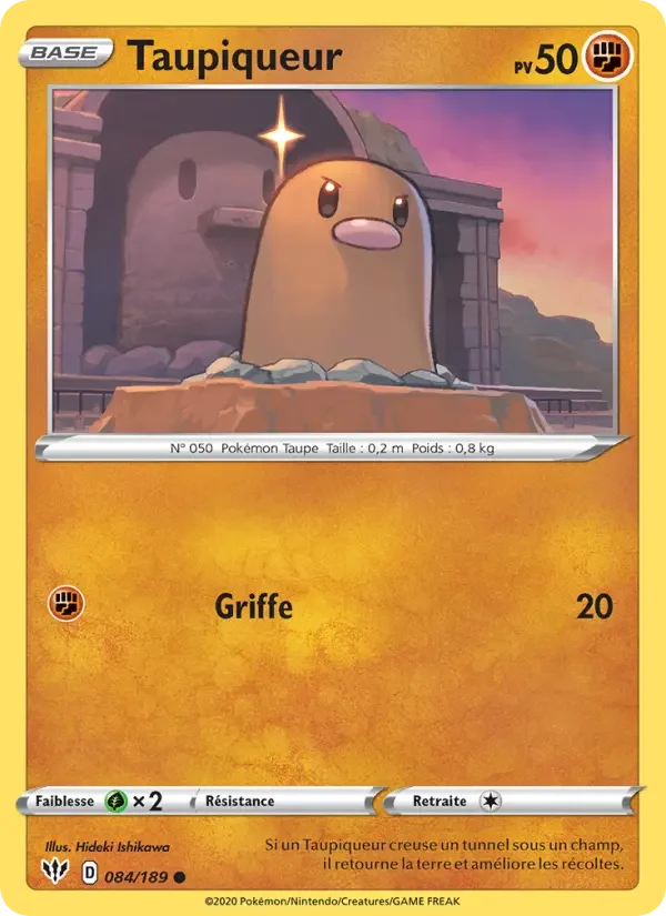Carte Pokémon Taupiqueur — Ténèbres Embrasées