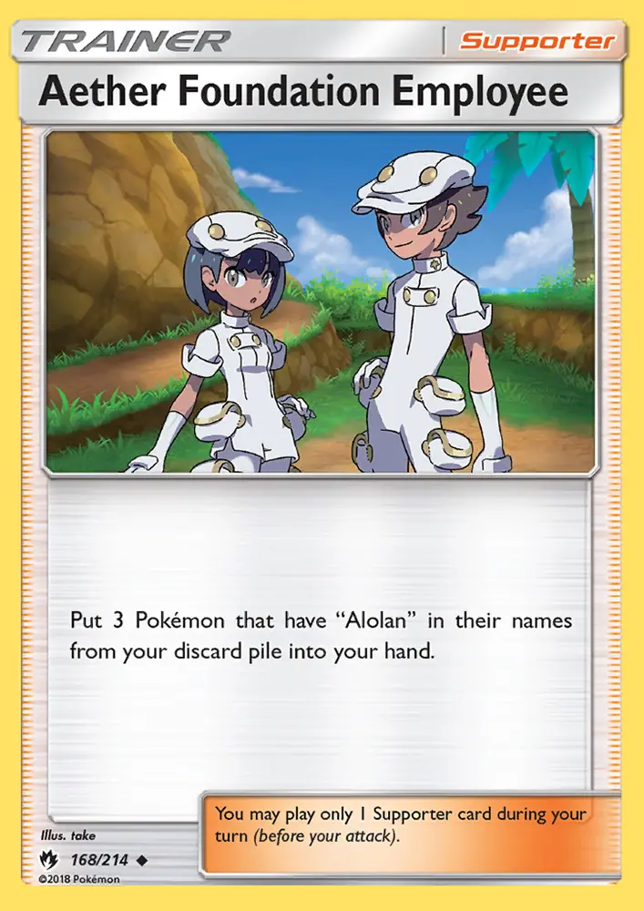 Carte Pokémon Aether Foundation Employee — Promos Soleil et Lune