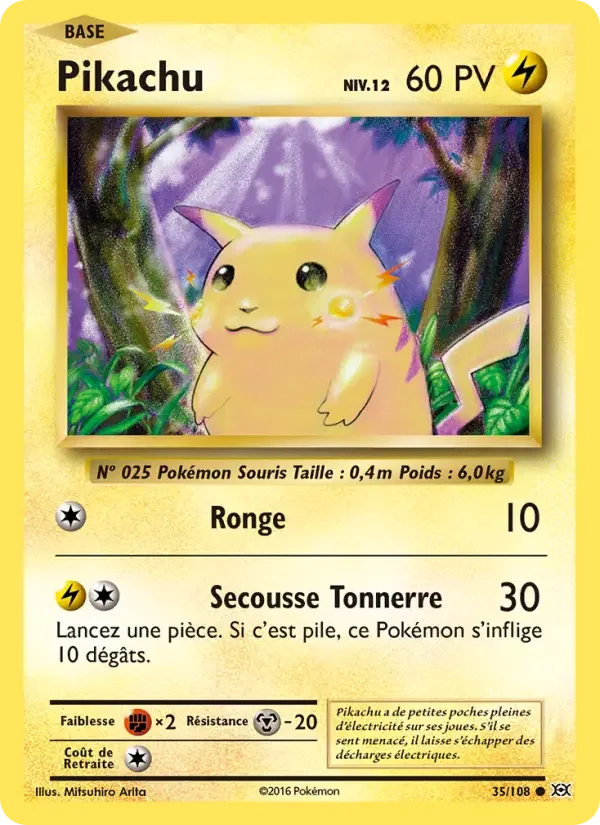 Carte Pikachu