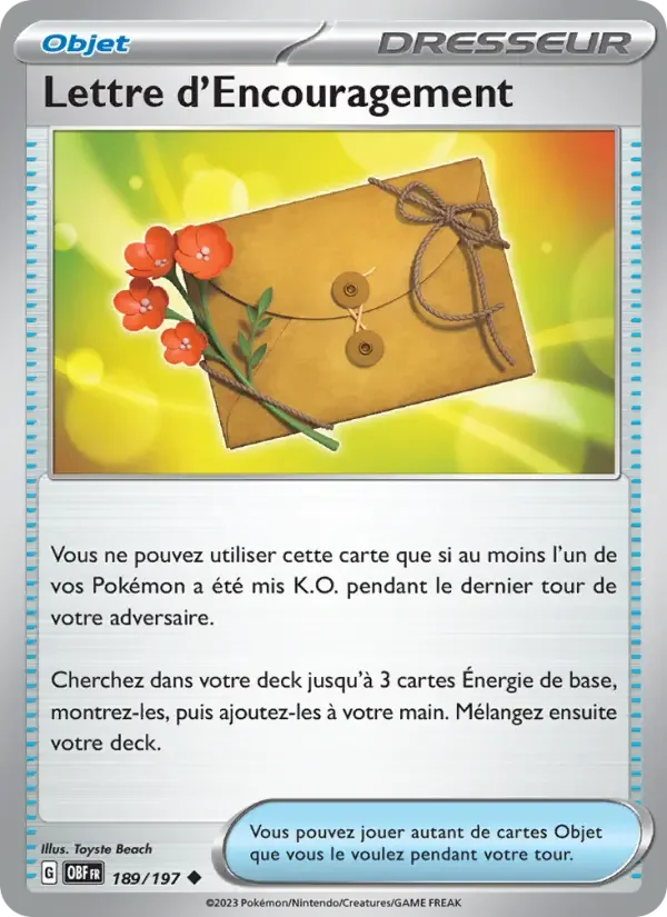 Carte Lettre d'Encouragement