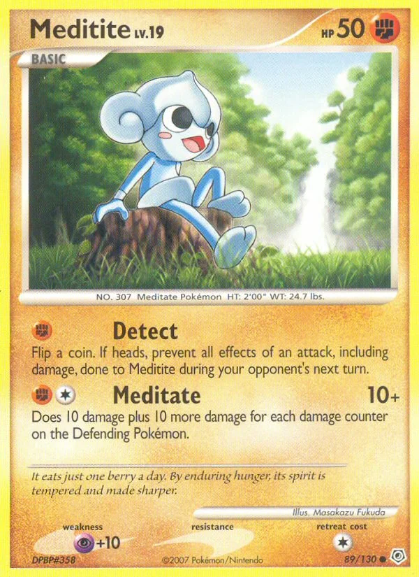 Carte Pokémon Meditikka — Diamant & Perle