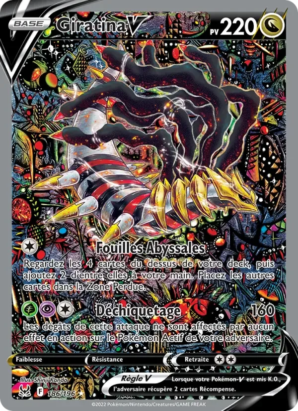 Carte Pokémon Giratina V — Origine Perdue