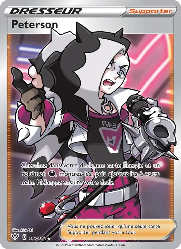 Carte Pokémon Peterson — Ténèbres Embrasées