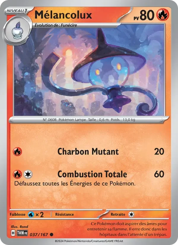 Carte Pokémon Mélancolux — Mascarade Crépusculaire