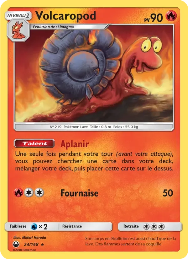 Carte Pokémon Volcaropod — Tempête Céleste
