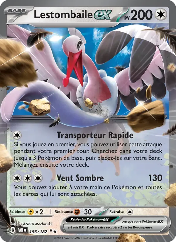 Carte Pokémon Lestombaile-ex — Faille Paradoxe