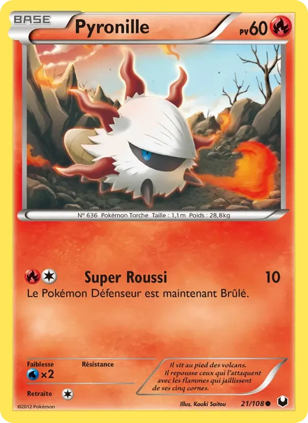 Carte Pokémon Pyronille — Explorateurs Obscurs
