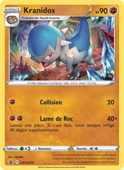 Carte Pokémon Cranidos — Promos Épée et Bouclier