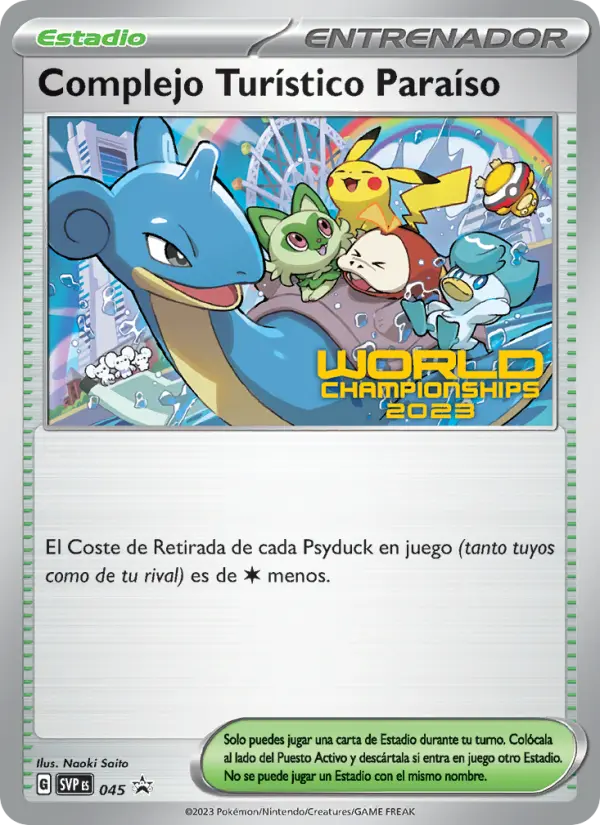 Carte Hôtel " Au paradis des Pokémon "