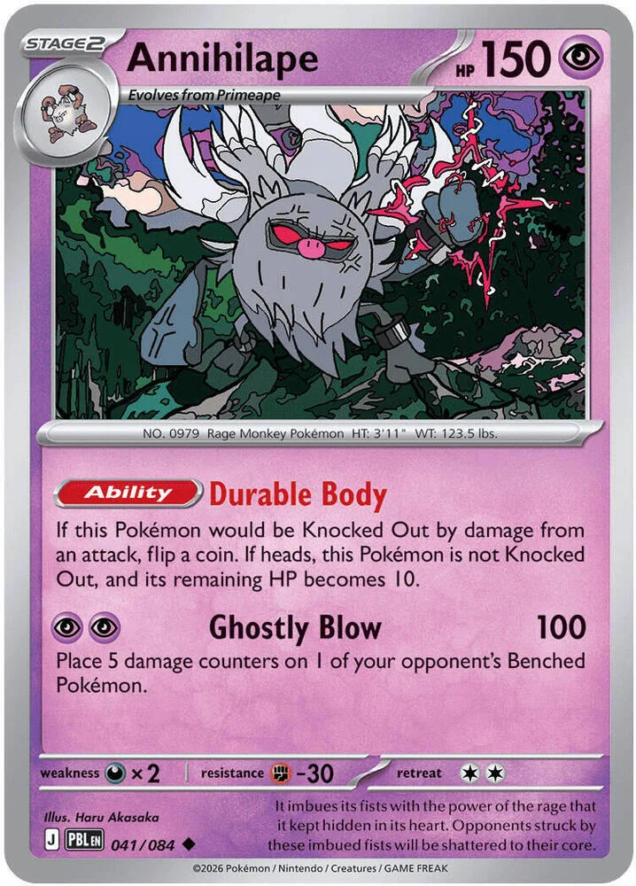 Carte Pokémon Annihilape — Nuit Noire