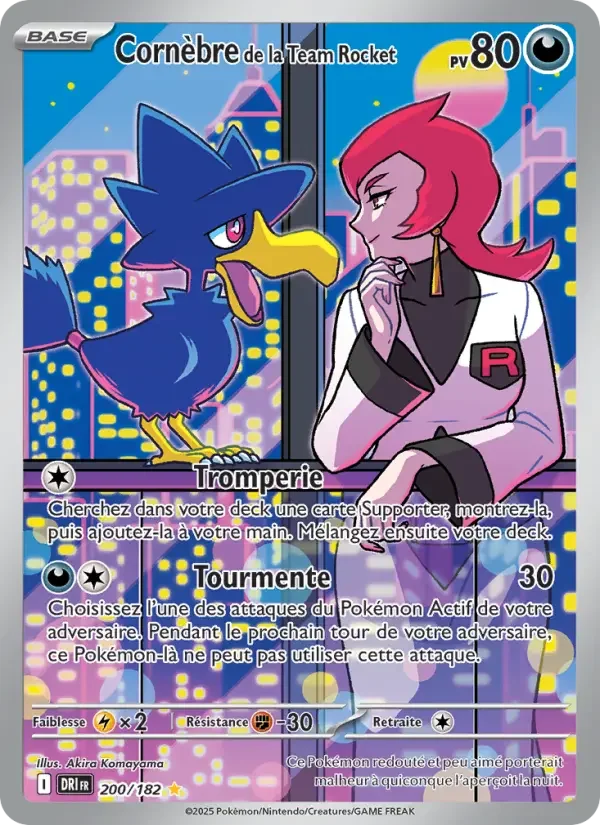 Carte Pokémon Cornèbre de la Team Rocket — Rivalités Destinées