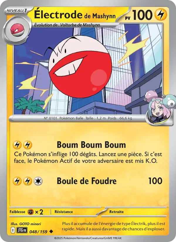 Carte Pokémon Électrode de Mashynn — Aventures Ensemble
