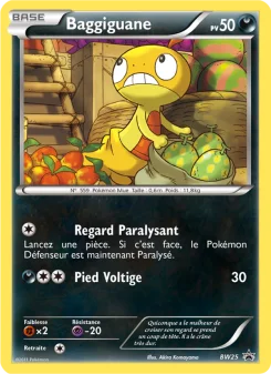 Carte Pokémon Baggiguane — Promos Noir et Blanc