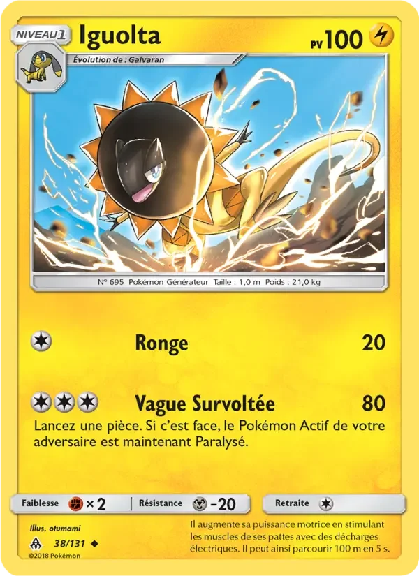 Carte Pokémon Iguolta — Lumière Interdite