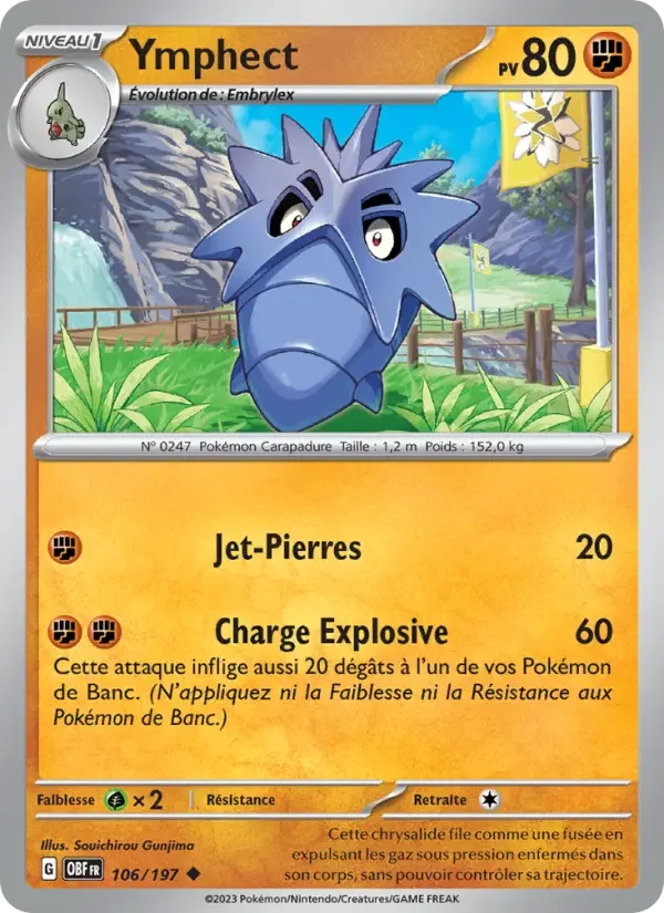 Carte Pokémon Ymphect — Flammes Obsidiennes